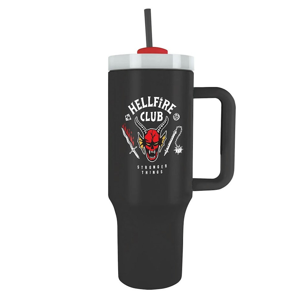 image 1 of Stranger Things 1.2L Travel Mug - Black - One Size Black