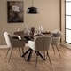 image 4 of Heaven Round Dining Table with Ceramic Rusty Brown Top