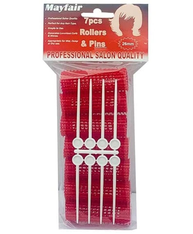 Mayfair Pin Rollers Deep Red 7x26 mm