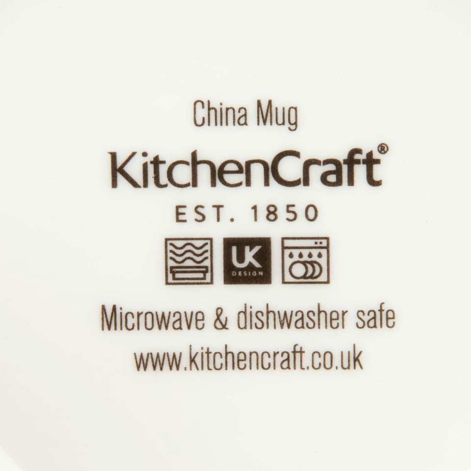 image 1 of KitchenCraft Fine Bone China Geese Mug | Blue