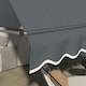 image 8 of Outsunny 3.5 x 1.2m Freestanding Retractable Awning, Non-Screw Garden Awning Grey