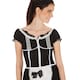 image 3 of Womens Maid Costume | White | black/white | XL | 1