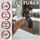 image 3 of VELVETIO Loop Bath Set Anti Slip Water Absorbent Soft Bathroom Rugs Brown | Latte
