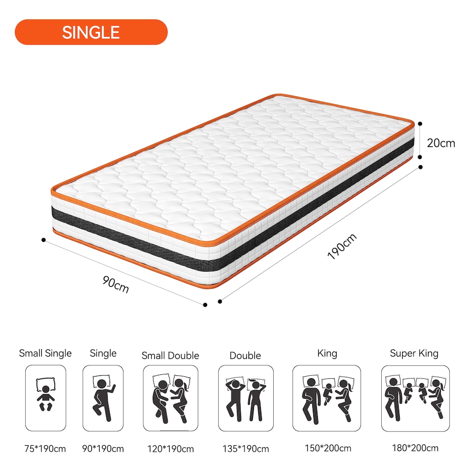 image 1 of Single Mattress Breathable Memory Foam OEKO-TEX Certified Mattress