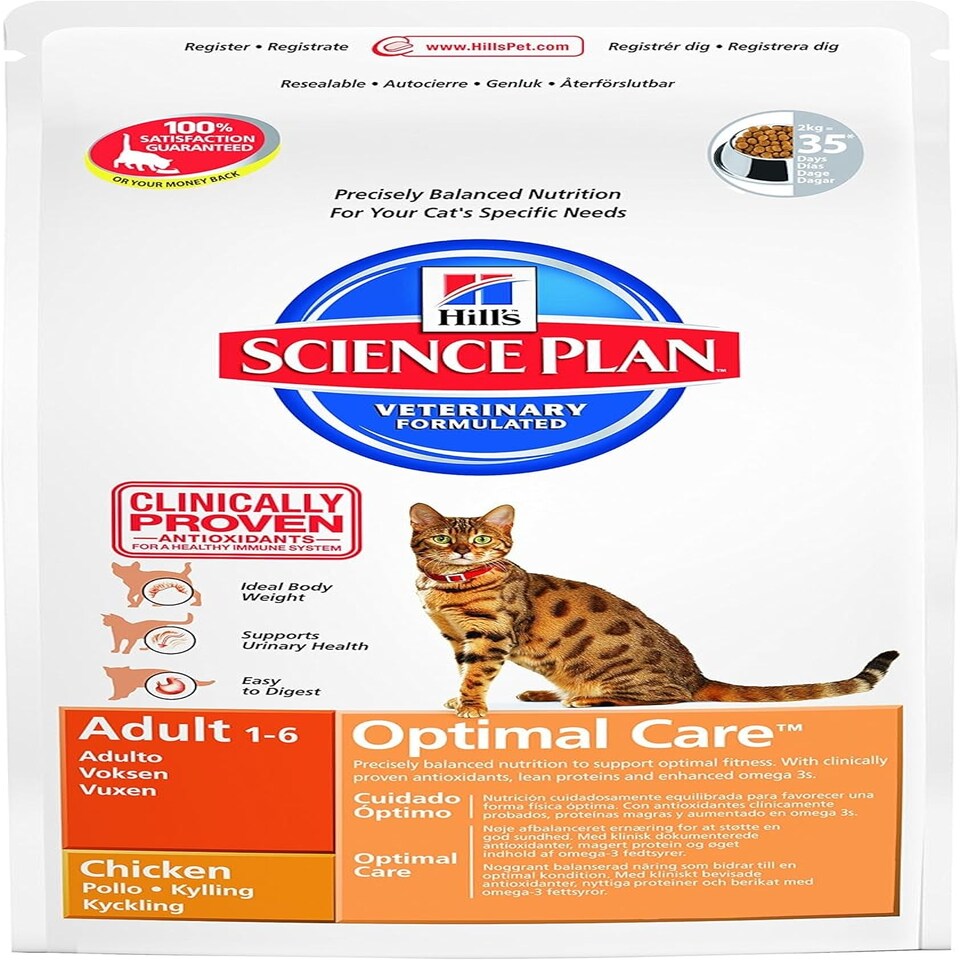 Hill's Cat Food Adult Chicken Dry Mix 10 kg