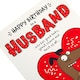 image 3 of Dog Illustration Pop Up Design Funny Husband Birthday Card