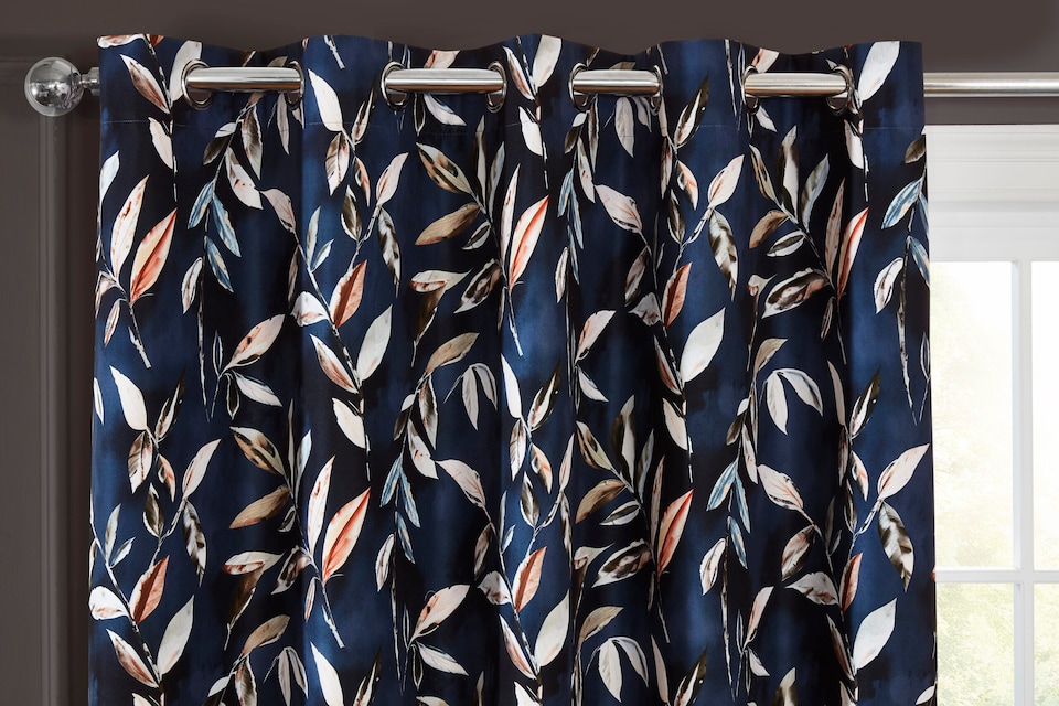 image 1 of Sundour Madrid Curtains Navy Blue | Blue | Blue