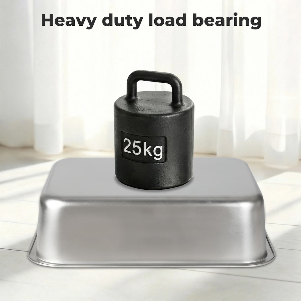image 1 of Skylos Cat Litter Box Stainless Steel Toilet Tray for Kittens Cats Large