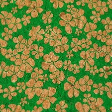 Green Cork Leather Fabric for Bag Making, Dressmaking, Upholstery, 145cm / 57" Wide - per metre