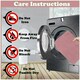 image 7 of VELVETIO Faux Fur Bath Mat Set Shaggy Super Soft Plush Anti Slip PVC Back White