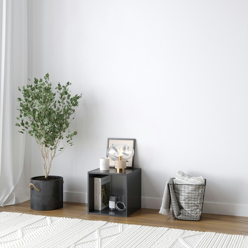 image 1 of Single Cube Shelving Unit Brown | Unit Colour: Beech