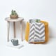 image 4 of Homescapes Yellow Cotton Knitted Round Storage Basket - 42 x 37 cm | Yellow | Yellow | L