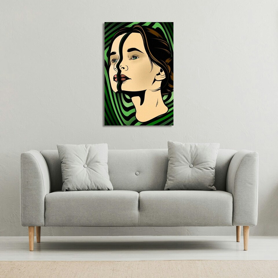image 1 of portrait of woman (Canvas Print) 114 x 77 x 4cm