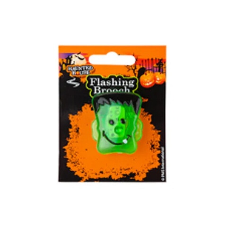 Frankenstein Halloween Flashing Pin Brooch