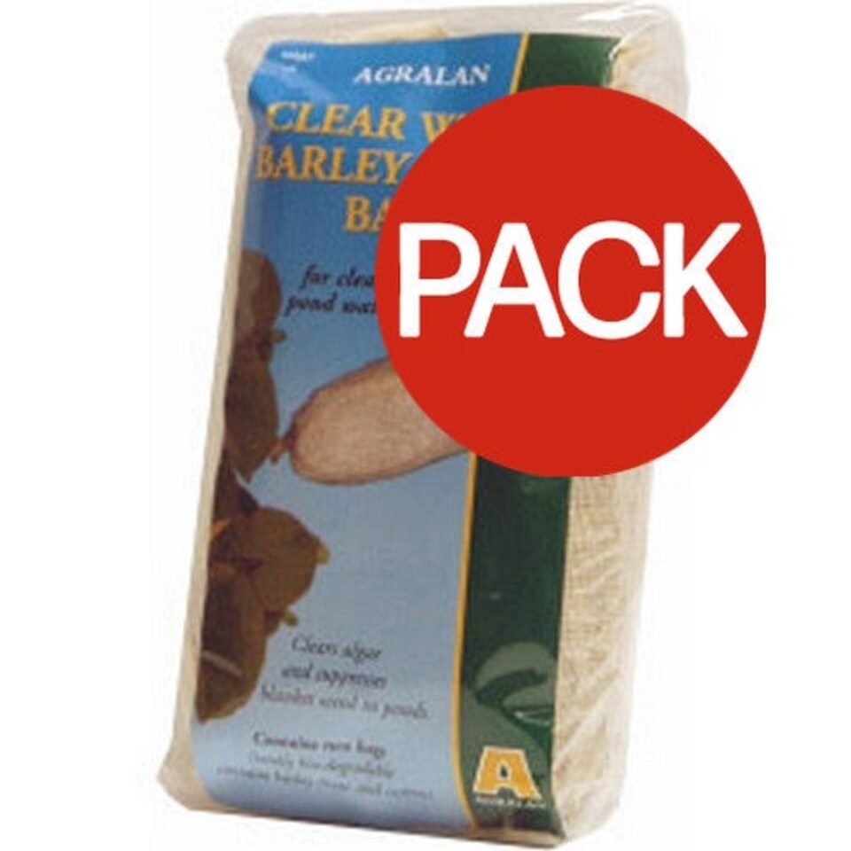 Agralan Clear Water Barley Straw Bags (Pack Of 2) - Brown - One Size