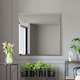 image 7 of The Moderni - All Glass Modern Bevelled Square Wall Mirror 35" X 35" (90x90CM) N/A