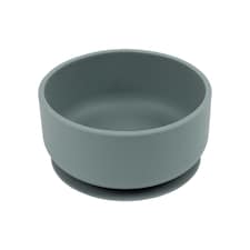 Tiny Dining Baby Silicone Suction Bowl - Tradewinds Grey