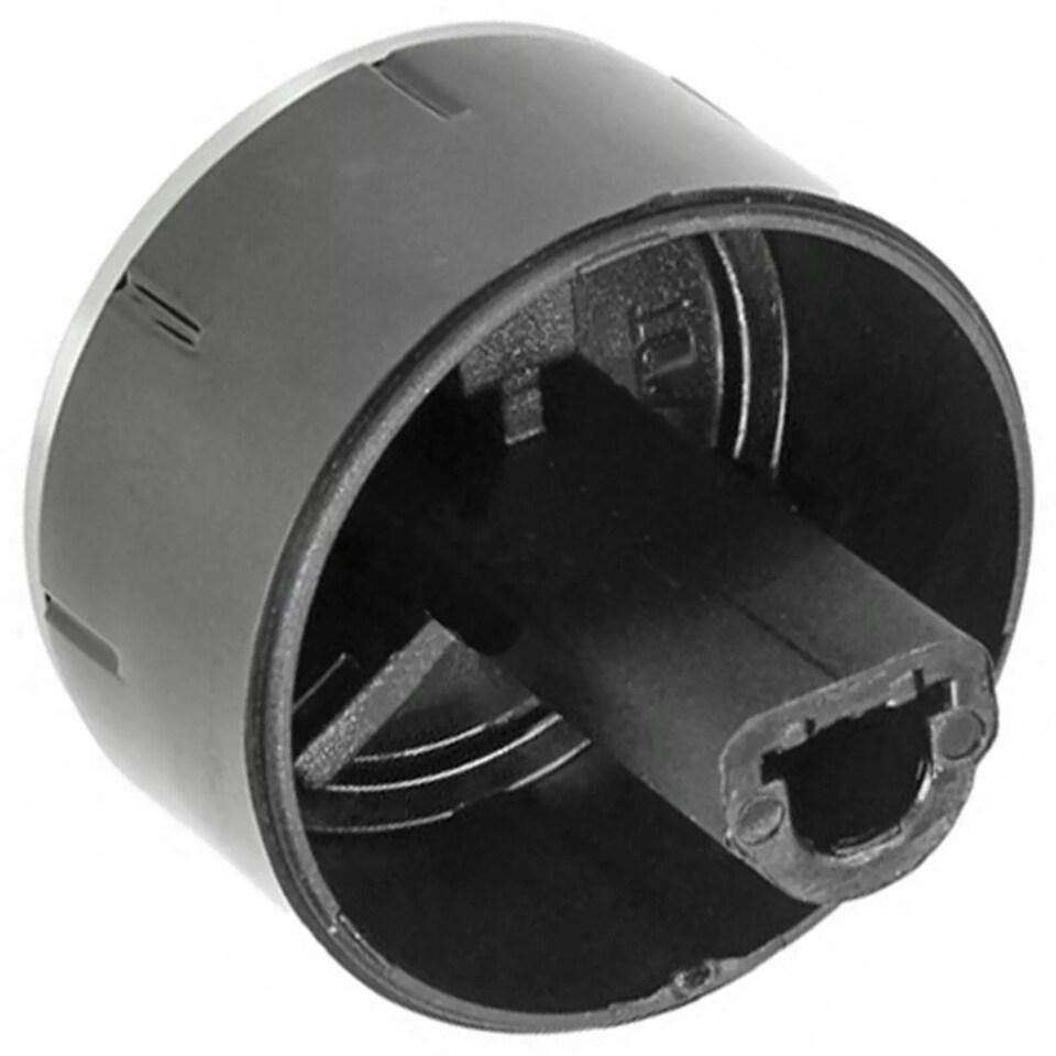 image 1 of SPARES2GO Hob Control Knob for BOSCH Oven Cooker Silver Black Switch 616100 PCC PCH PCQ (Pack of 4)