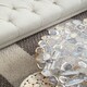 image 5 of Interiors by Premier Distinctive Agate Coffee Table With Cross Base, Modern Silver Finish Decorative Table, Multi
