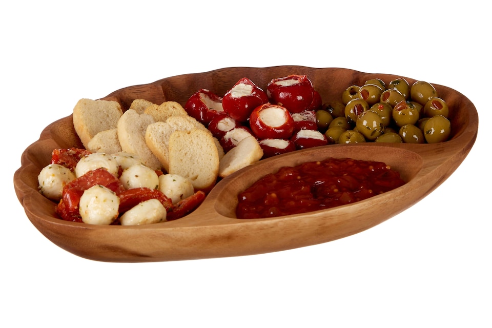 image 1 of Kora Acacia Chip and Dip Serving Dish