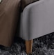 image 3 of 5ft King Size Light Grey, Fabric Upholstered Bed Frame,Bedstead. Soft Finish Fabric Bed | Grey | King