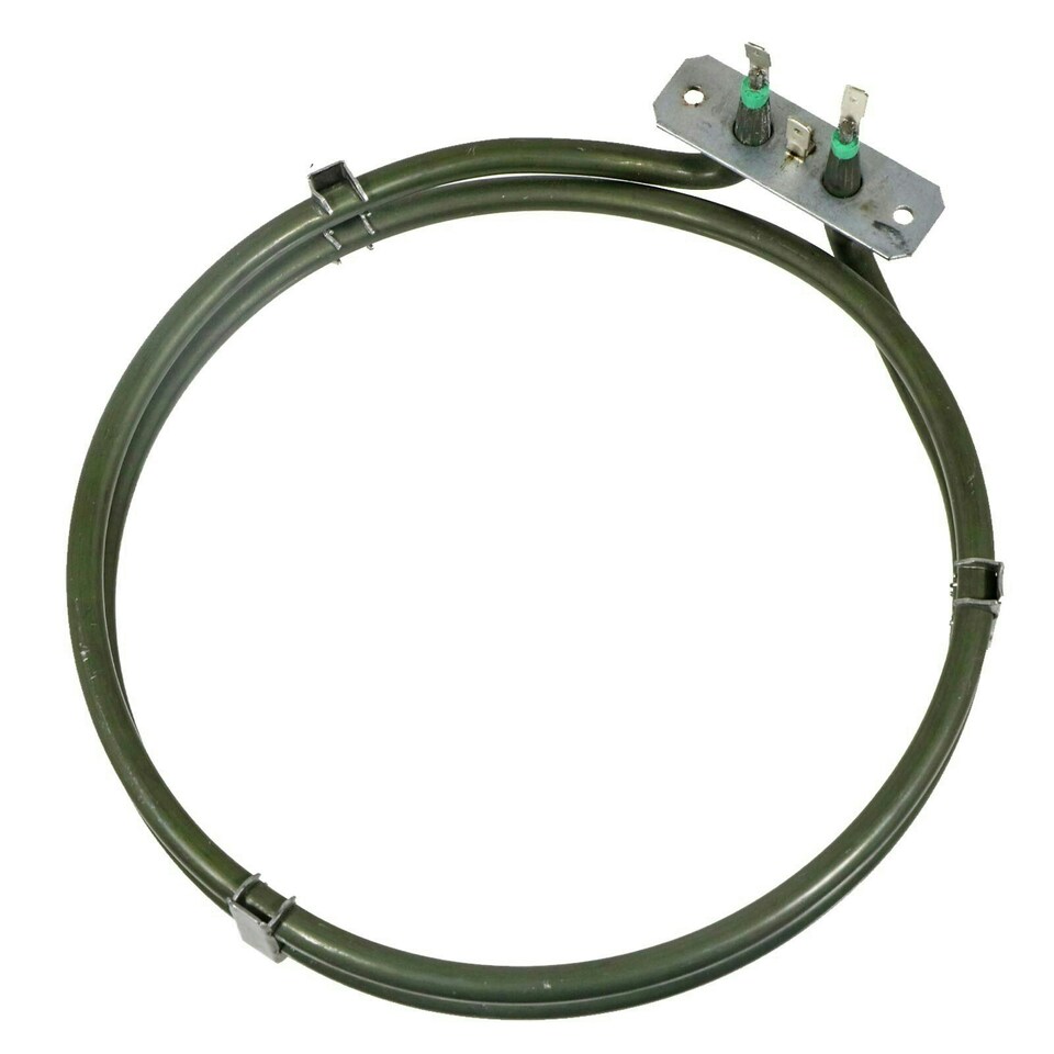 image 1 of SPARES2GO Fan Oven Element 2 Turn for Caple C2230 C2233 C2233BK C2236 Cooker 2000W