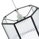 image 4 of Vintage Industrial Lantern Pendant Shade in Black with Ribbed Glass | Black