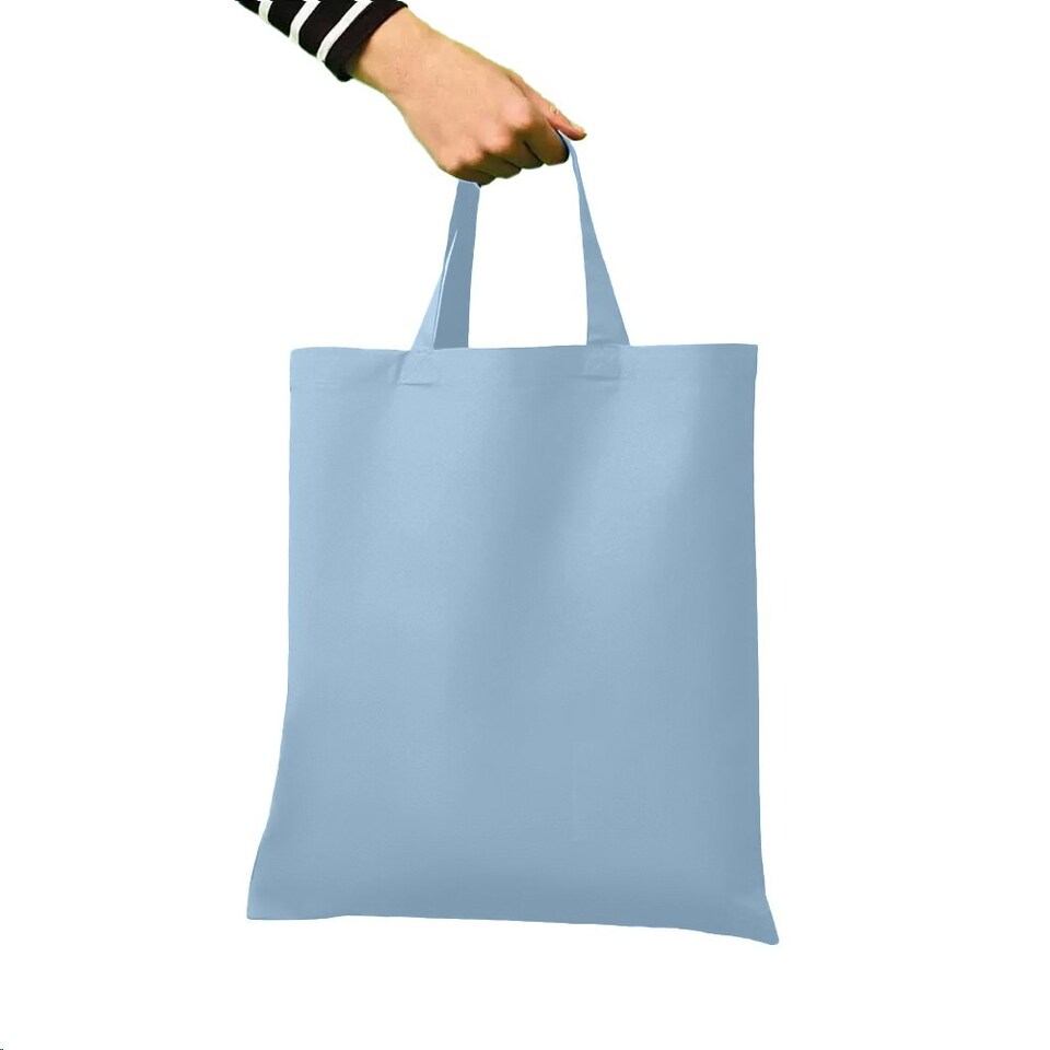image 1 of Nutshell Cotton Short Handle Shopper - Sky - One Size Blue