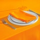 image 2 of Homescapes Orange Cotton Fabric 4 Napkins Set