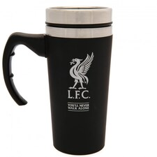 Liverpool FC Executive Travel Mug | Black | Black/Silver | One Size | 1