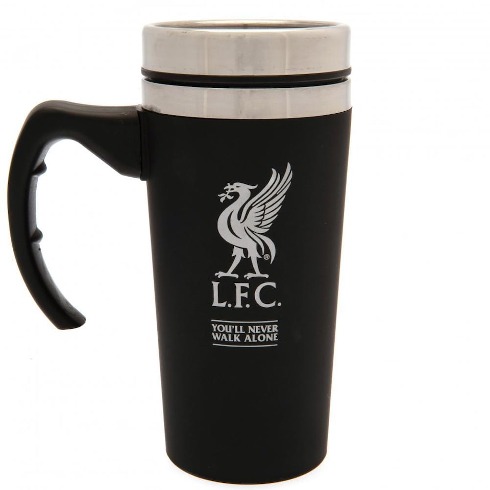 image 1 of Liverpool FC Executive Travel Mug | Black | Black/Silver | One Size | 1
