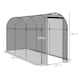 image 5 of Outsunny Fruit Cage 1.2x3.6x1.9m, Zipped Door, Anti-Bird Net, Black
