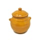 image 1 of Verano Spanish Ceramics Selena Glazed Storage Jar - 15cm Orange Orange