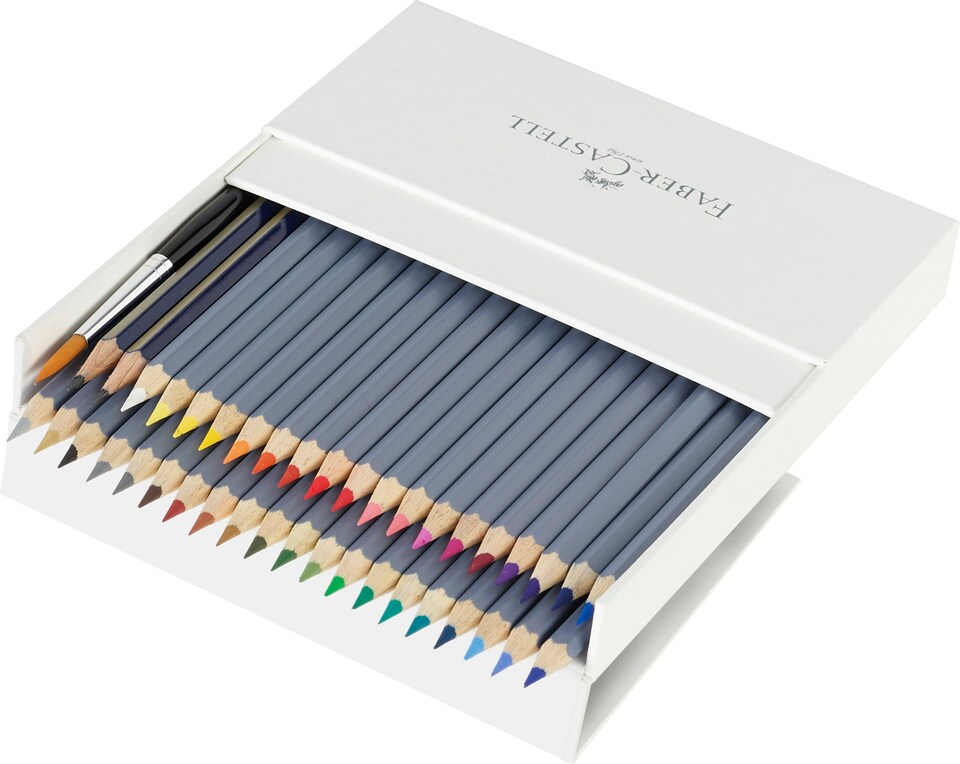 image 1 of Faber-Castell Creative Studio Goldfaber Aqua Watercolour Pencils, Multicoloured, Studio Box