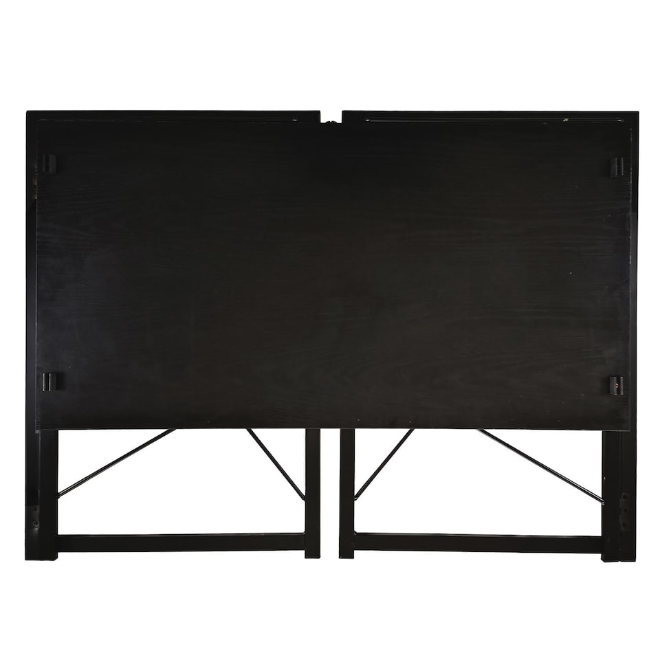 image 1 of House of Home Wooden Folding Office Desk Foldable Computer and Study Table Ideal for Laptops Black | Black