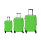 image 1 of Groundlevel Cosmic Hard Sheel 3 Piece Luggage Set 4 Wheel Spinners Travel Suitcases | Green | Green