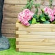 image 4 of Primrose Pine Raised Flower Bed Planed Trough Planter Timber 140cm
