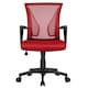 image 1 of Yaheetech Ergonomic Mesh Office Chair Mid-Back 360° Rolling Casters Red