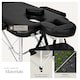 image 8 of Massage Table Set Massage Bench Massage Table Massage Bed Cosmetic Lounger Bag Bolsters Head And Armrests | Black | black | 1