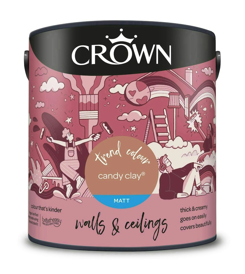 image 1 of Crown Matt Emulsion Candy Clay 2.5L
