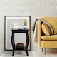 image 3 of COSTWAY Set of 2 End Table Living Room Sofa Side Table Black Black