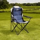 image 6 of Charles Bentley Odyssey Single Folding Camping Chair Blue & Grey Lightweight