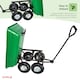 image 6 of Heavy Duty Green Garden Cart with Tipping Barrow Trolley