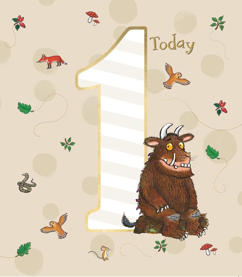 image 1 of The Gruffalo Age 1 Birthday Card