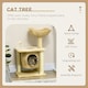 image 2 of PawHut Cat Tree with Scratching Posts, Cat House, Bed, Washable Cushions