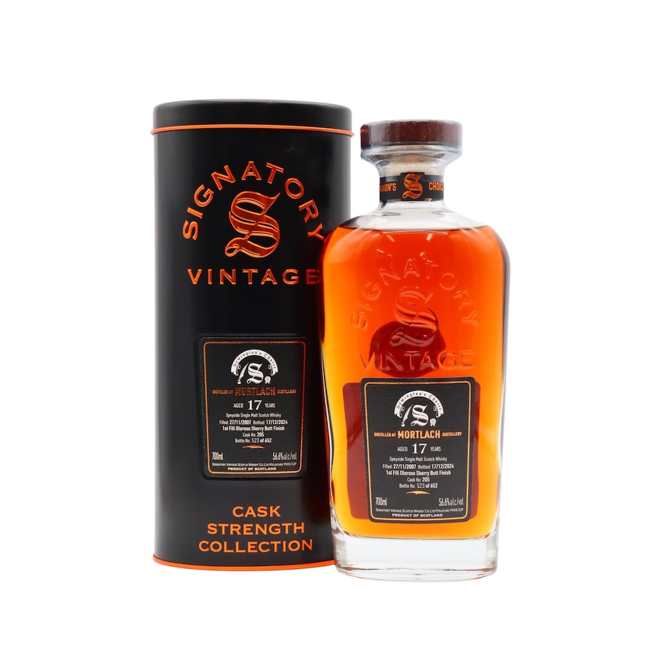 Mortlach - Signatory Vintage Symington's Choice Single Cask No. 205 2007 17 year old Whisky