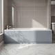 image 3 of Balterley Straight Reversible Bath Front Panel & Plinth | Grey | Satin Grey | 1