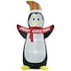 image 1 of HOMCOM 8ft Inflatable Penguin & Christmas Banner Decoration Indoor Outdoor WeatherResistant Shell Fun Cute
