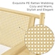 image 5 of Yaheetech Boucle Accent Chair with Seat Cushion and Back Pillow White