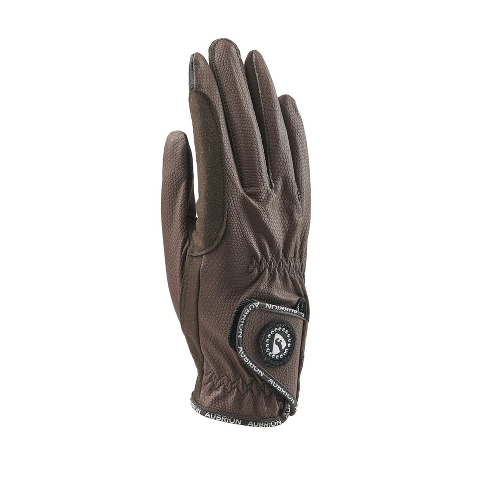 image 1 of Shires Aubrion Aachen Riding Gloves White | Size: Medium
Colour: White